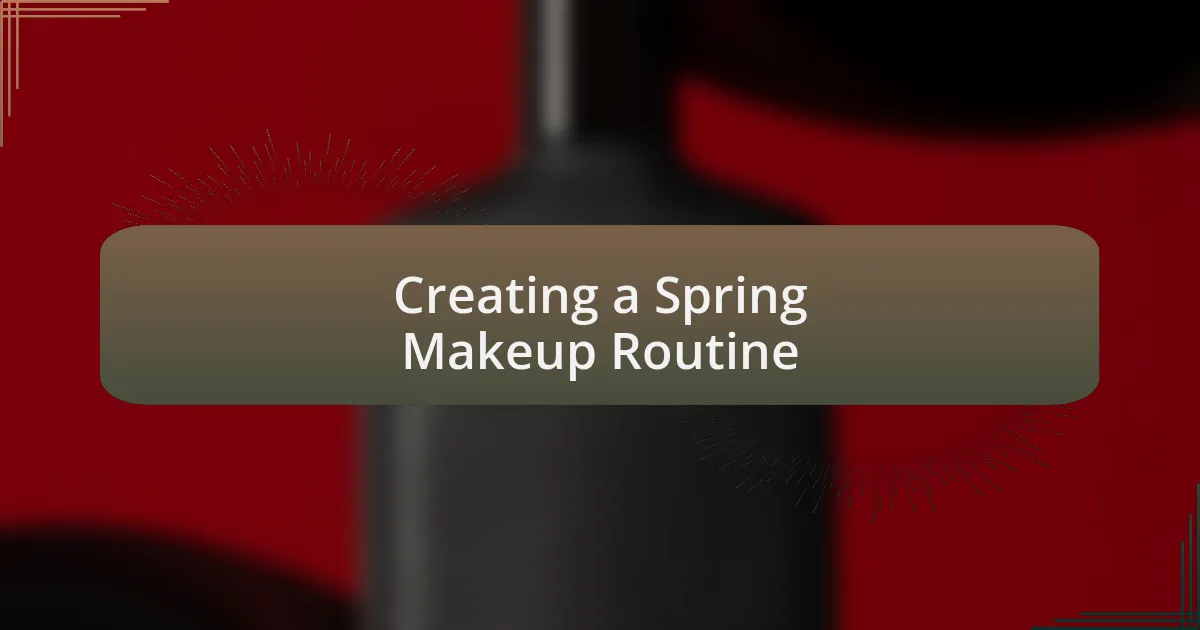 Creating a Spring Makeup Routine