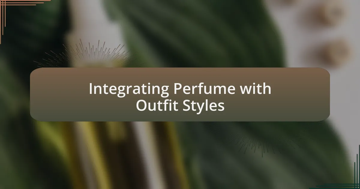 Integrating Perfume with Outfit Styles